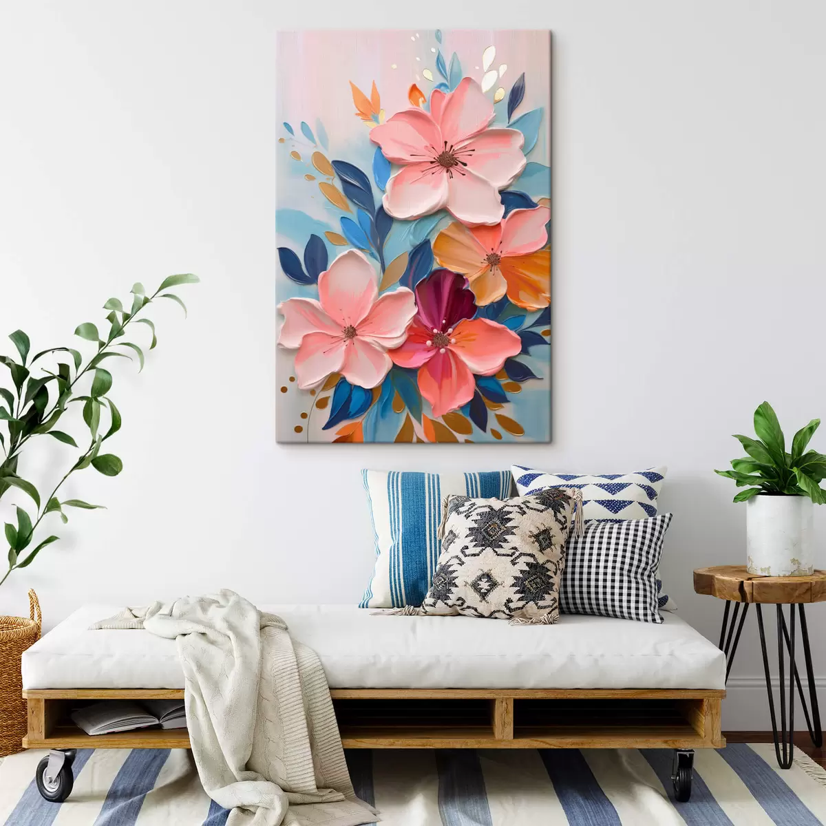 Obraz Abstraktní barevné květiny Č. s45064
