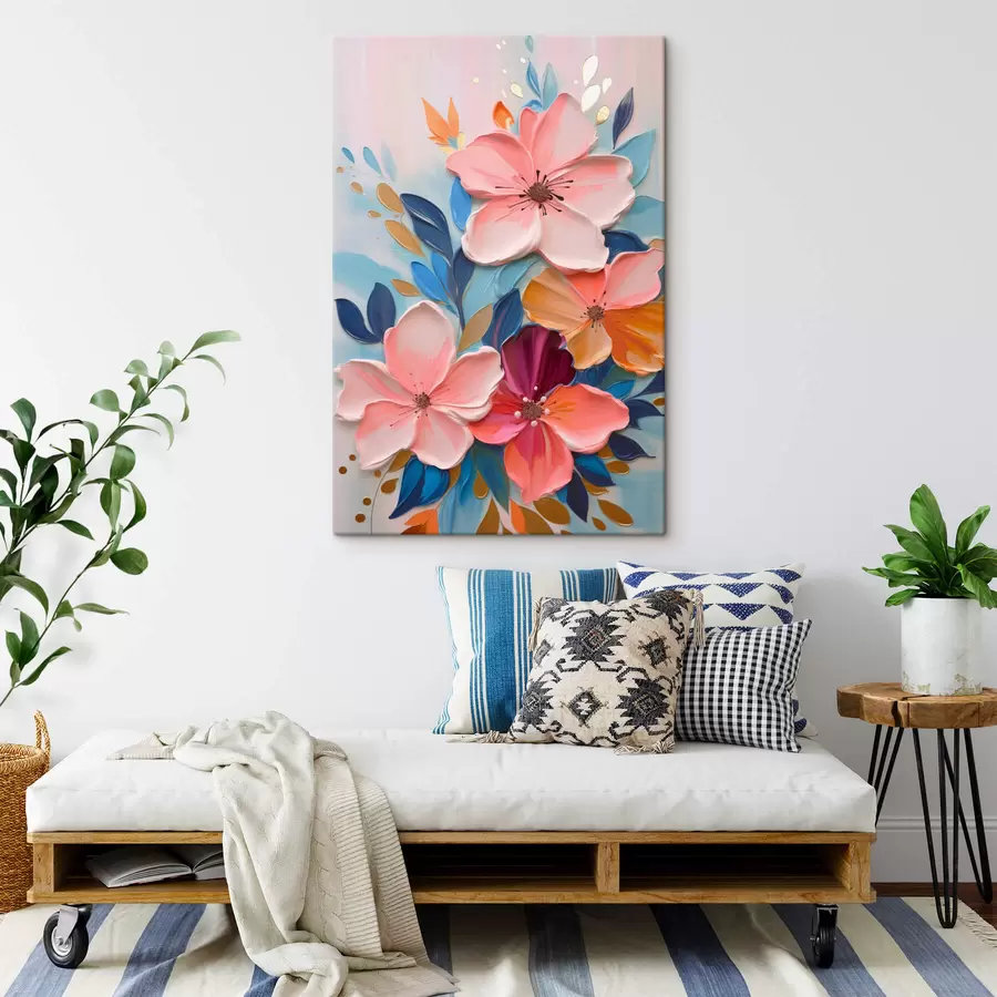 Obraz Abstraktní barevné květiny Č. s45064