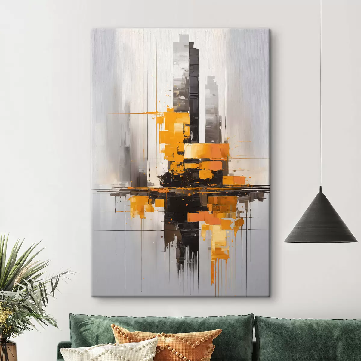 Obraz Abstrakce s mrakodrapy Č. s45163