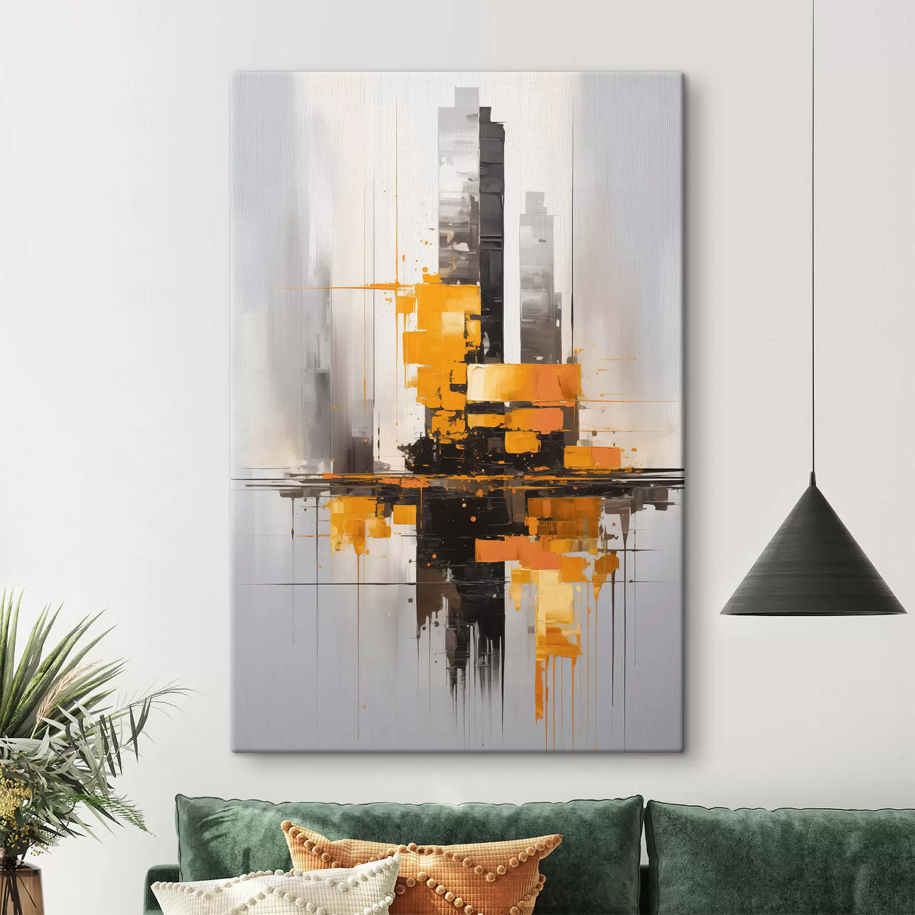 Obraz Abstrakce s mrakodrapy Č. s45163
