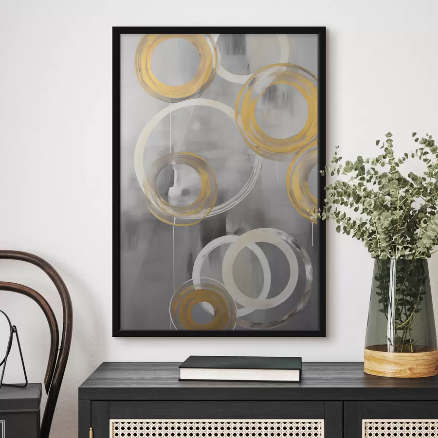 Fototapet Abstrakce s kruhy f45132