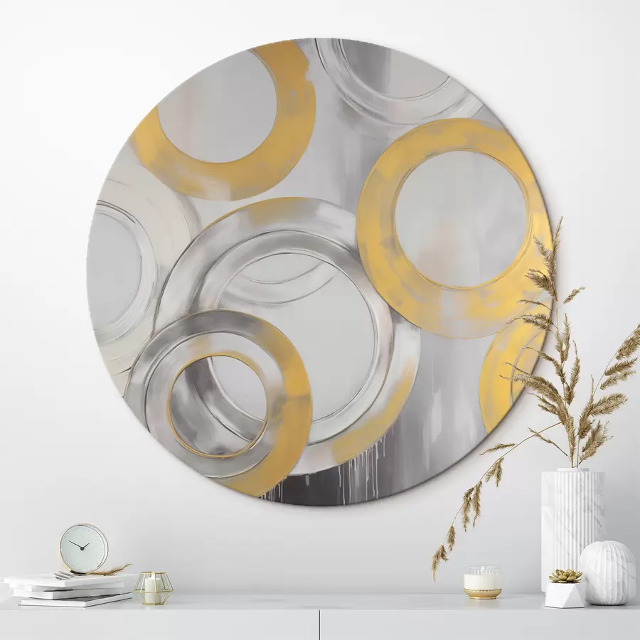 Obraz Abstrakce s kruhy Č. r45133