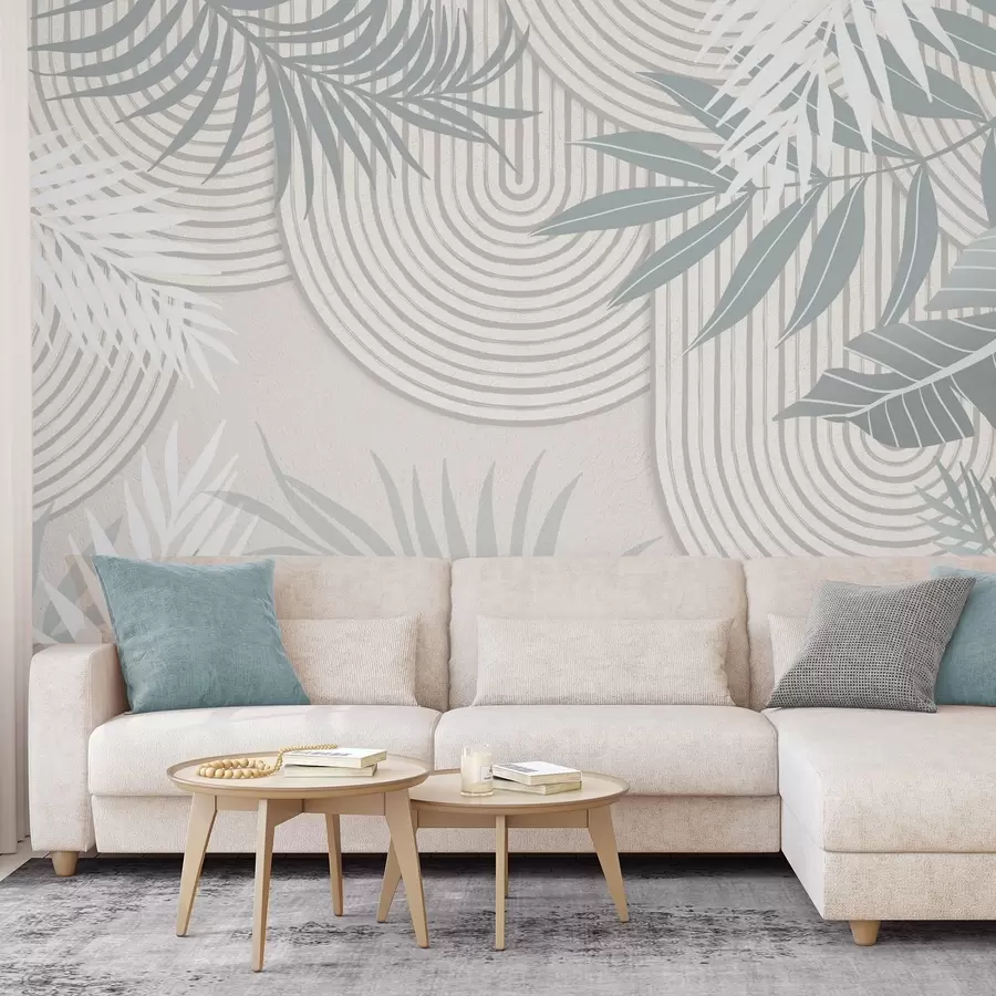 Fototapet Abstrakce s větvemi rostlin w04295