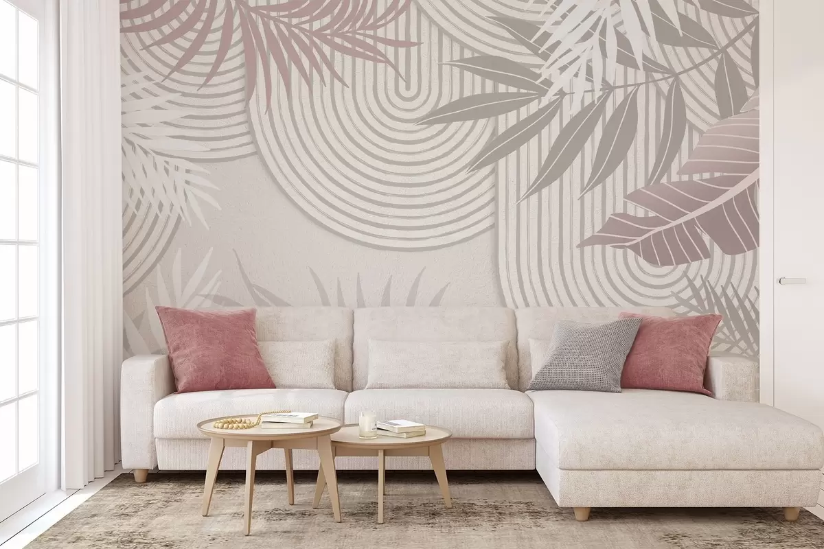 Fototapet Abstrakce s větvemi rostlin w04295v2