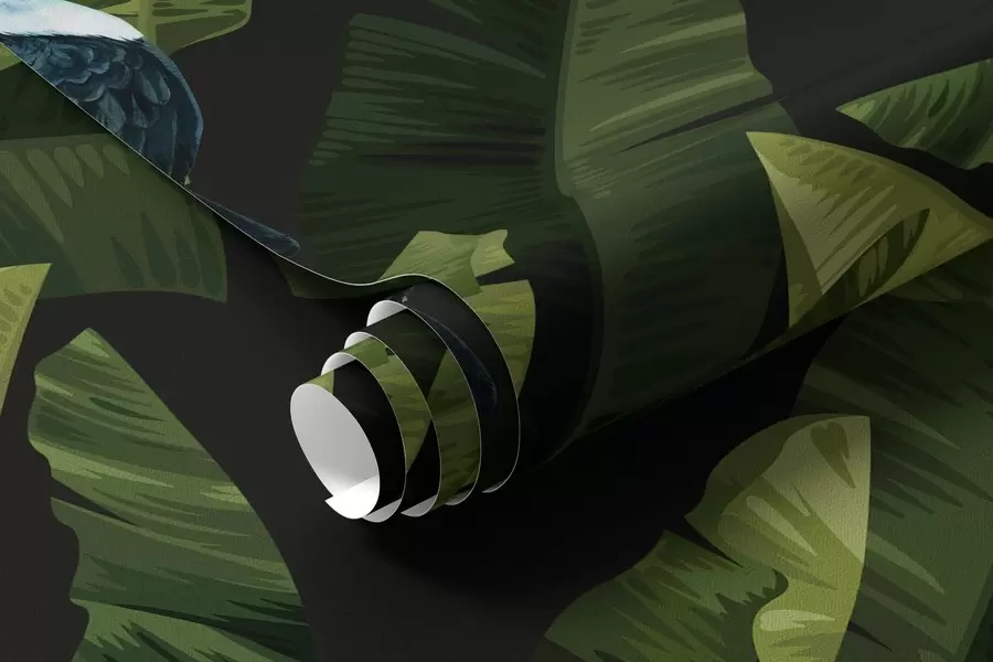 Fototapet Tukan v tropických listech a00415