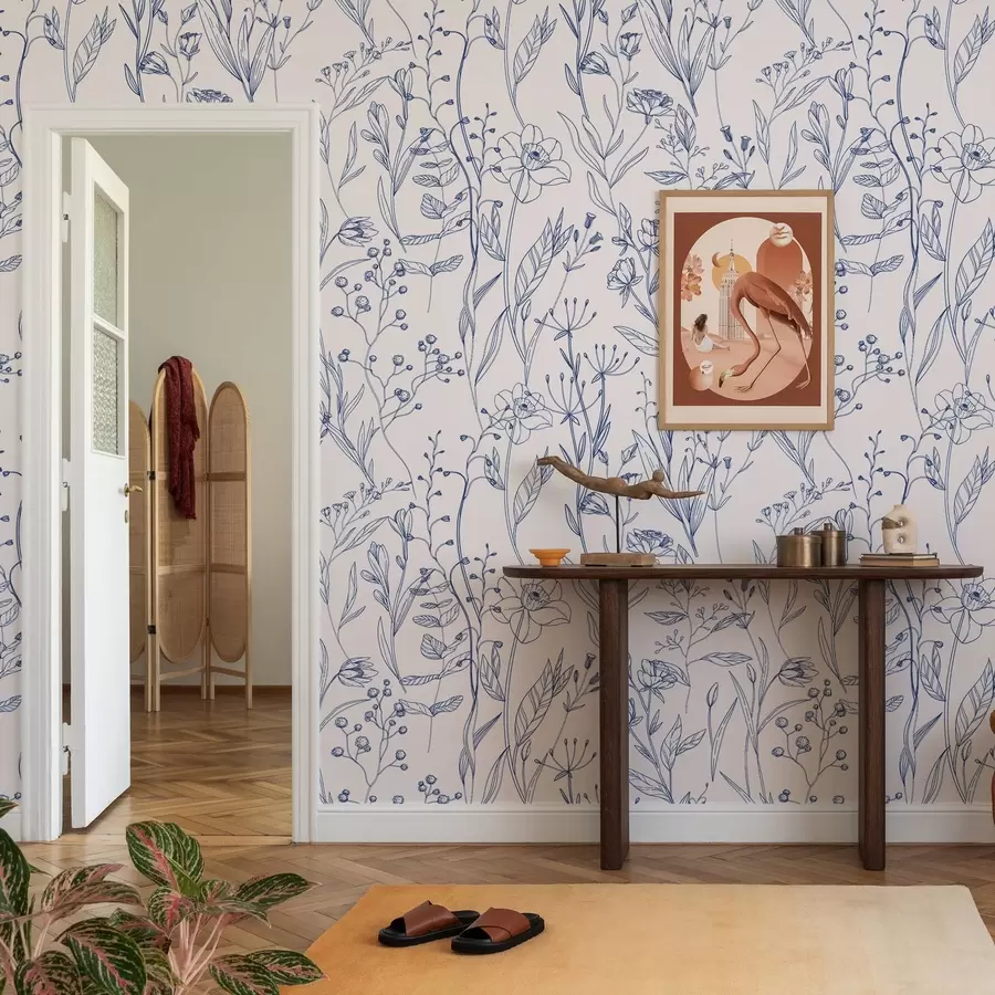 Fototapet Minimalistické divoké květiny