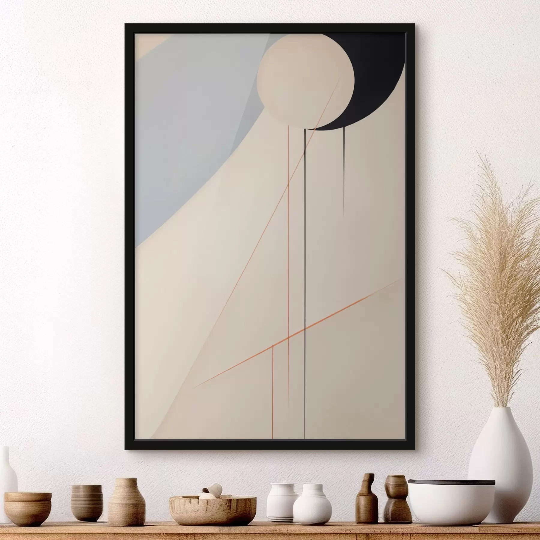 Obraz Geometrická minimalistická abstrakce Č. f45212