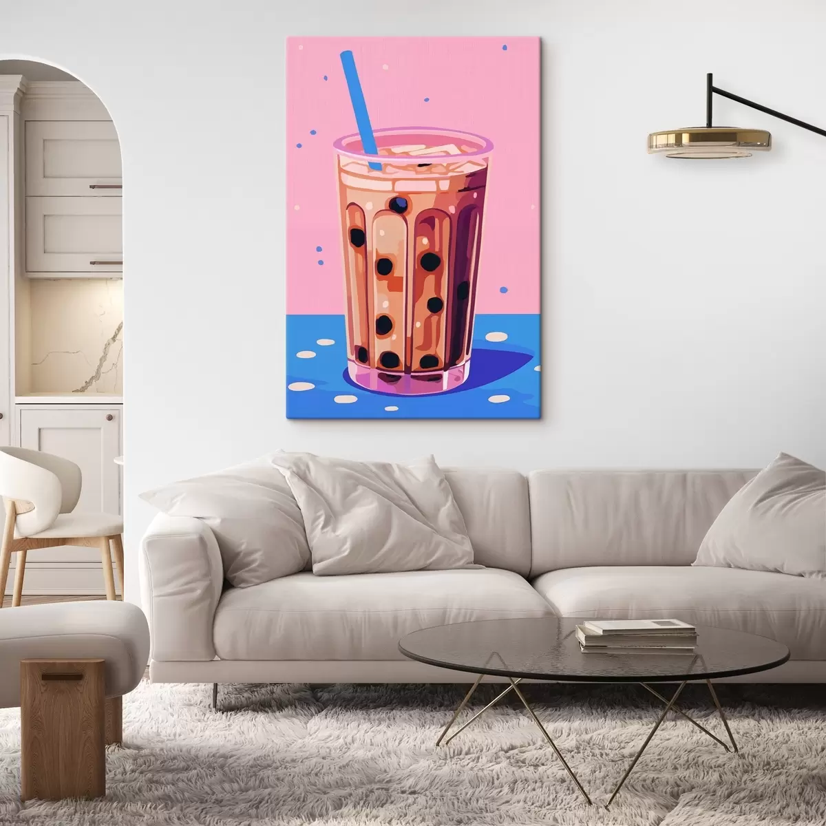 Obraz Sklenice s bublinkovým čajem Č. s45217