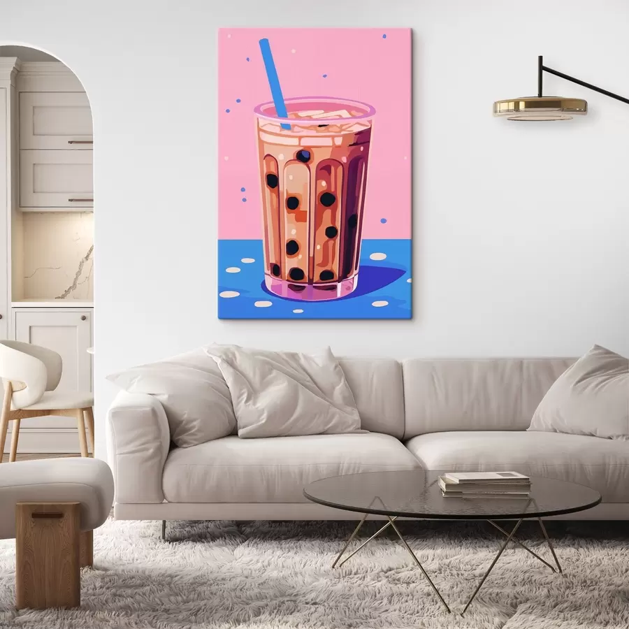 Obraz Sklenice s bublinkovým čajem Č. s45217