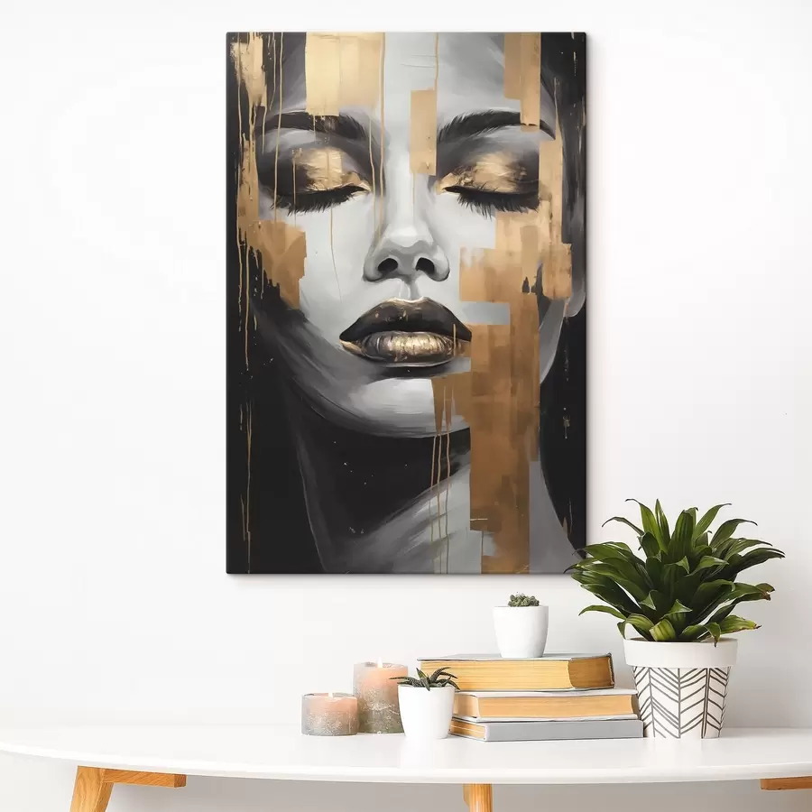 Obraz Grafický obličej Č. s45226