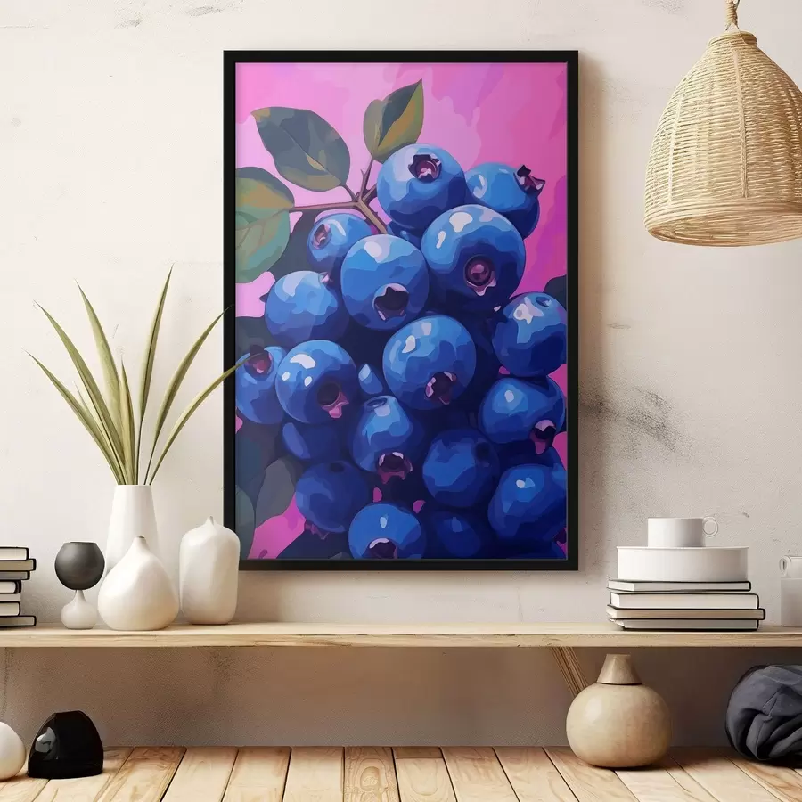 Fototapet Šťavnaté borůvky f45224