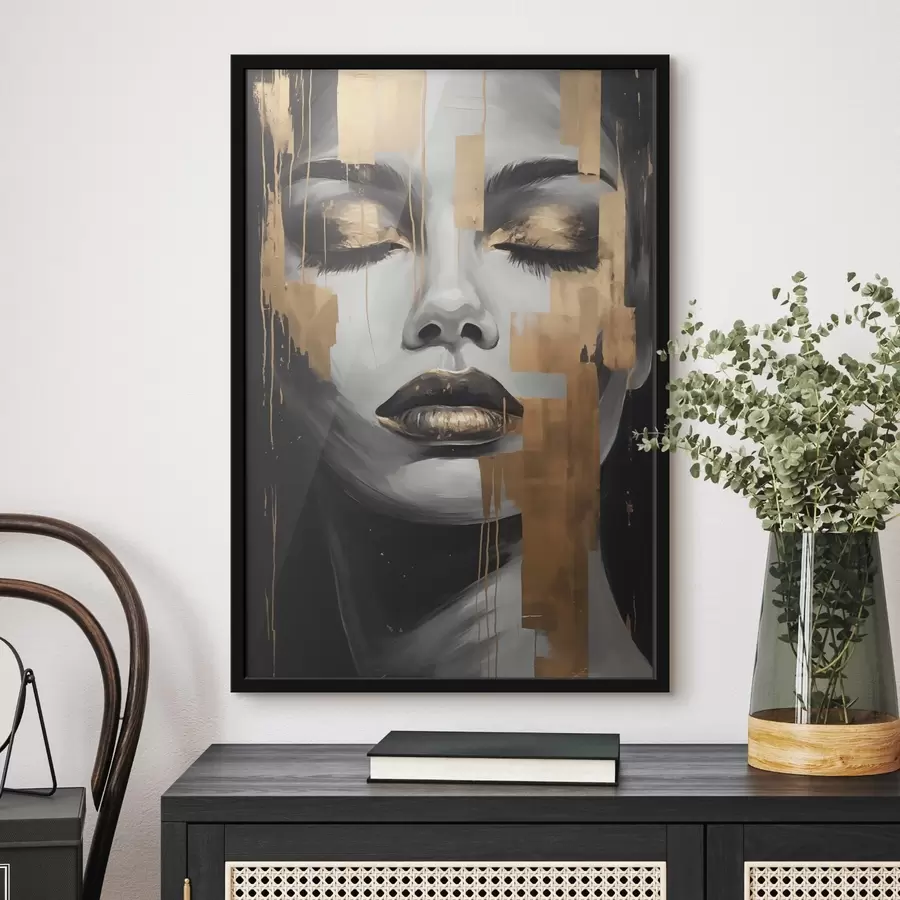 Fototapet Grafický obličej f45226