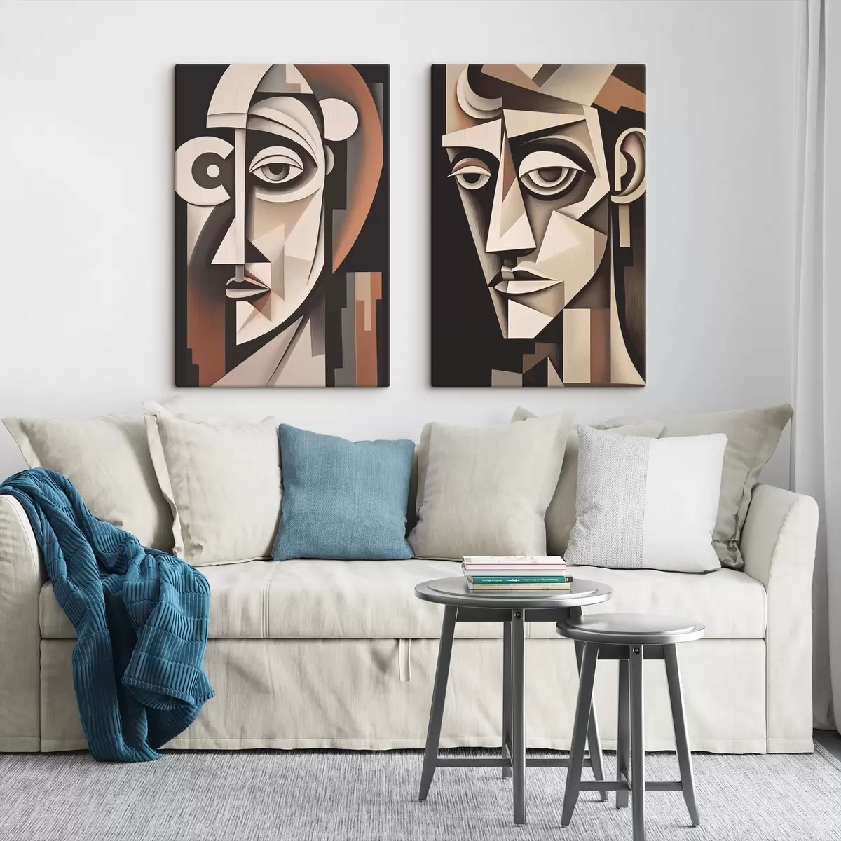Obraz Abstraktní portréty v kubistickém stylu Č. m00550