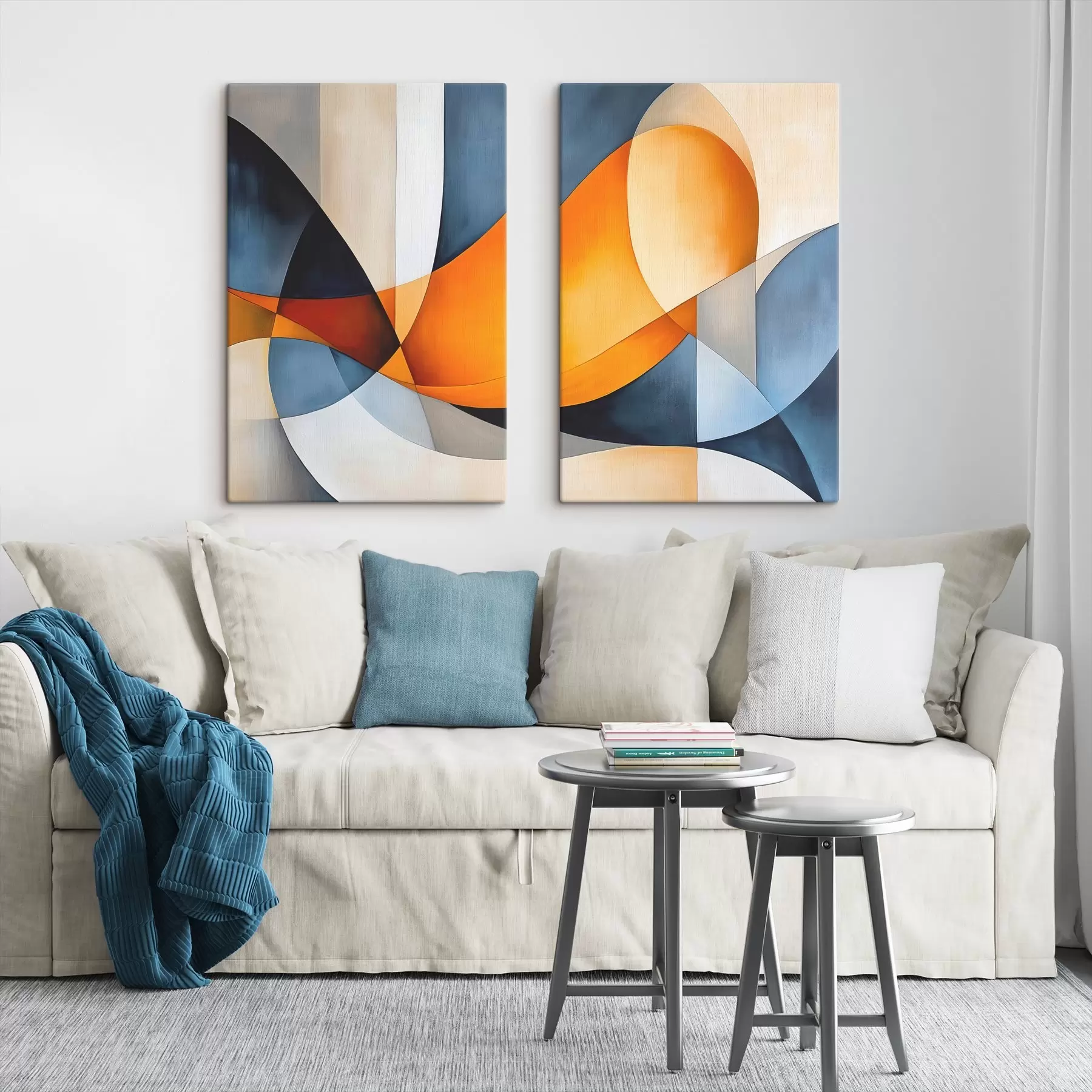 Obraz Abstrakce s geometrickými tvary Č. m00540