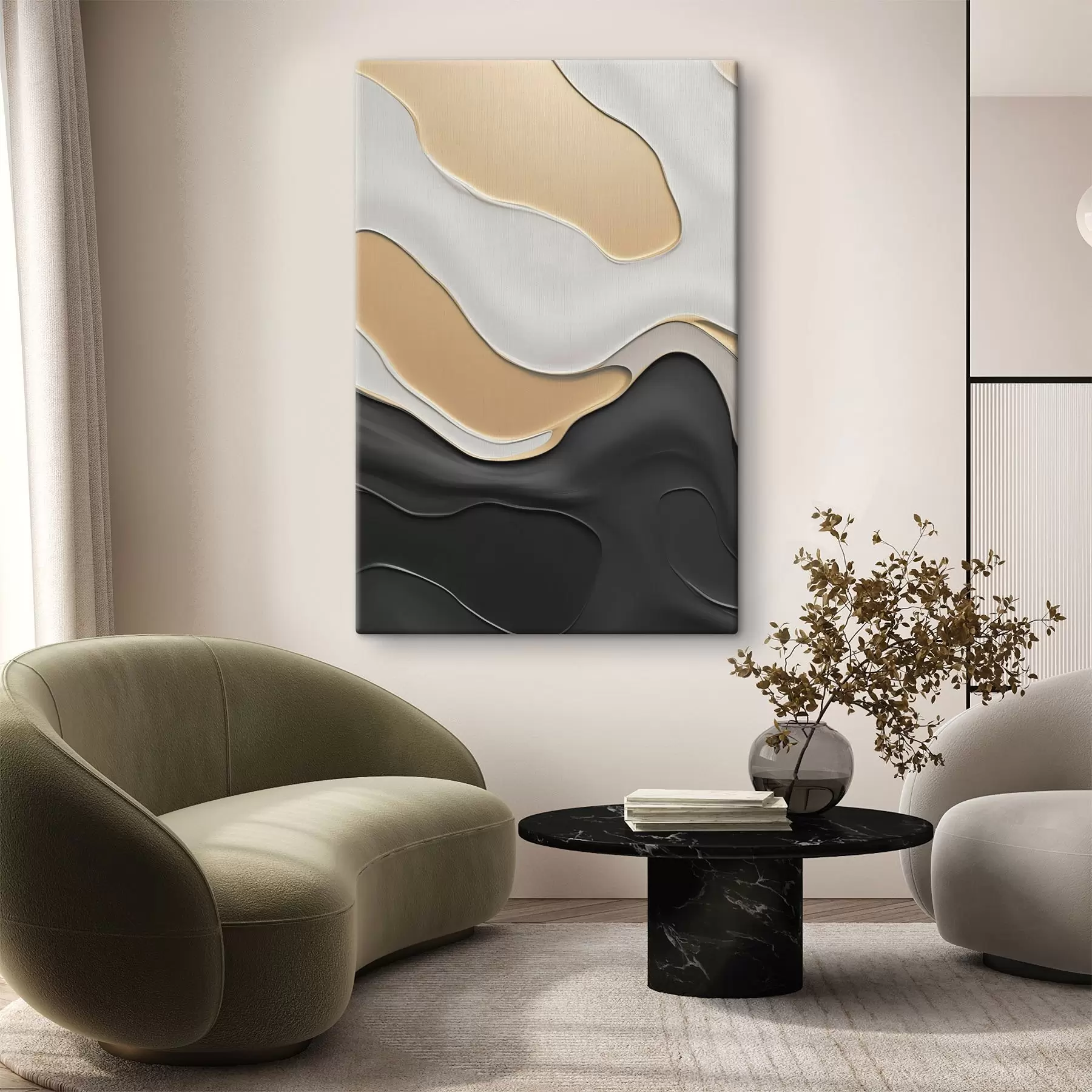 Obraz Abstraktní elegantní křivky Č. s45203