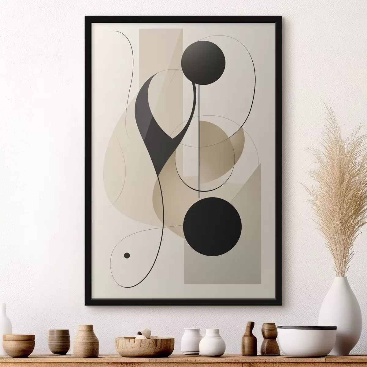 Poster Abstraktní křivky a tvary f45197