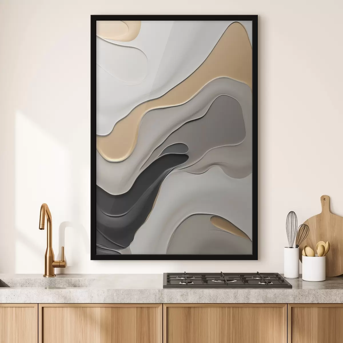 Poster Abstraktní elegantní křivky f45204