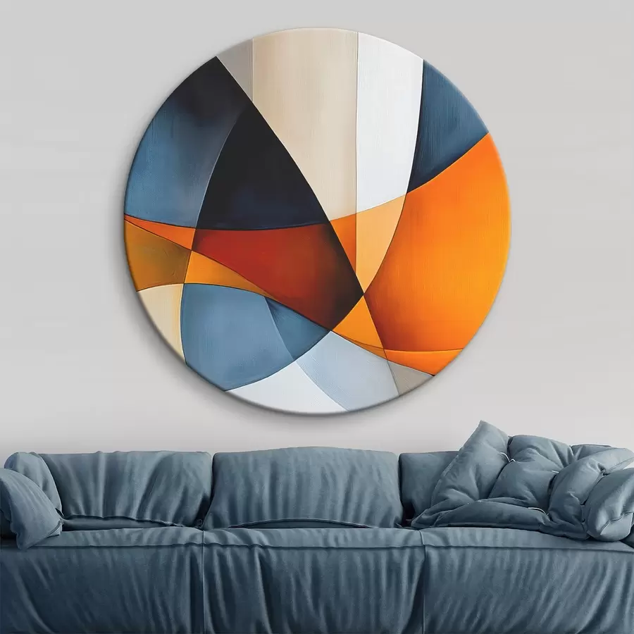 Obraz Abstrakce s geometrickými tvary Č. r45201