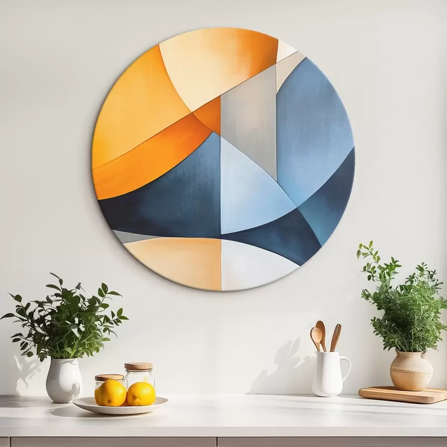 Obraz Abstrakce s geometrickými tvary Č. r45202