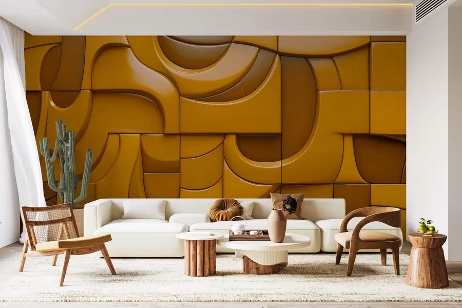 Fototapet Malovaná reliéfní stěna w04321