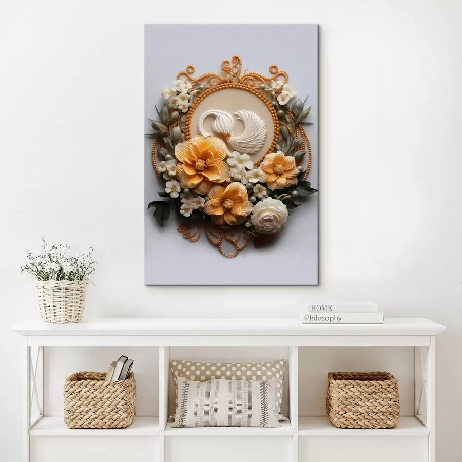 Obraz Abstraktní kompozice květin Č. s44553