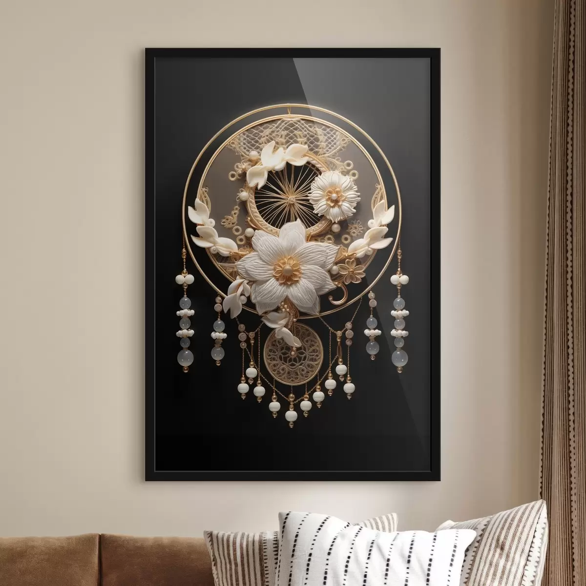 Poster Abstrakce na tmavém pozadí f44552