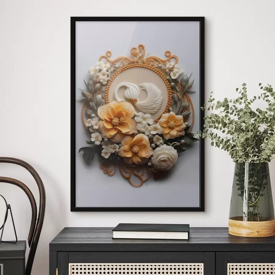 Fototapet Abstraktní kompozice květin f44553