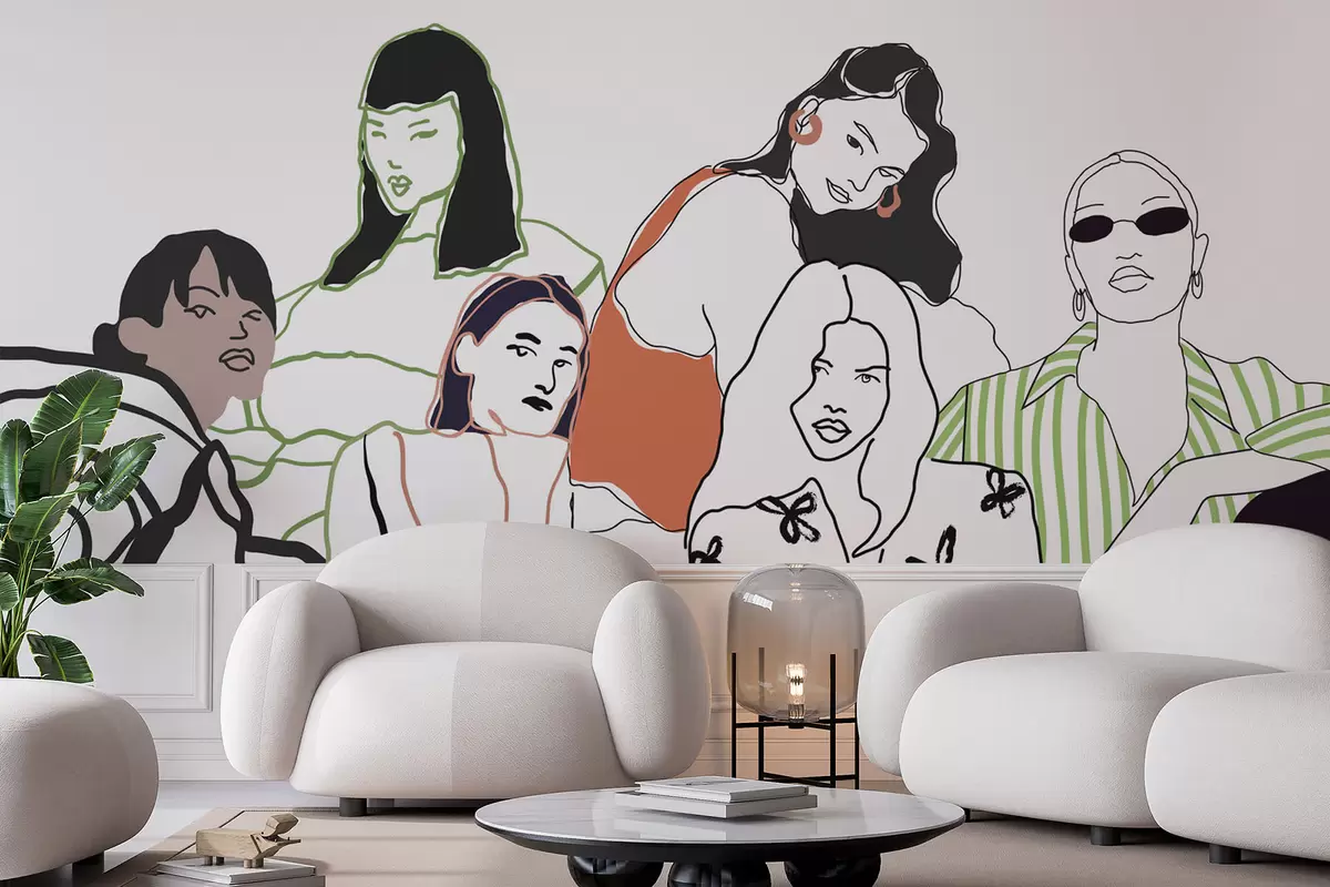 Fototapet Dívky w04359