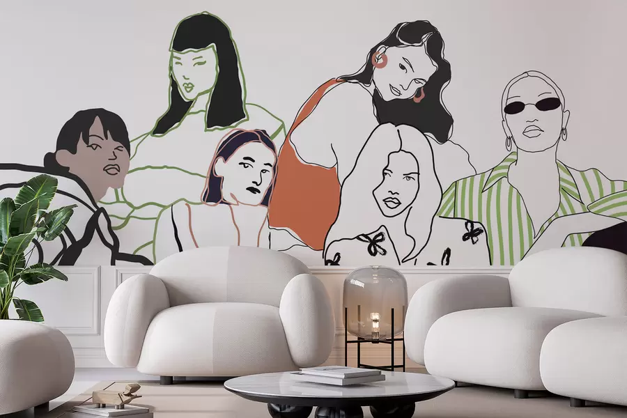 Fototapet Dívky w04359