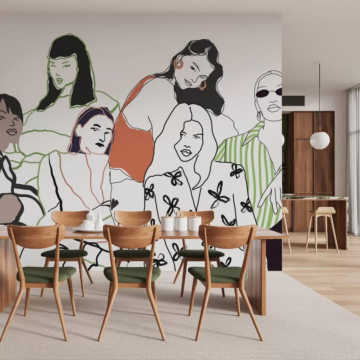 Fototapet Dívky w04359