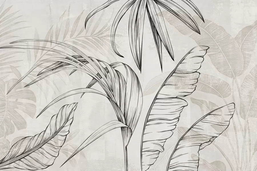 Fototapet Listy na pozadí s imitací rozmazání a textury w04362