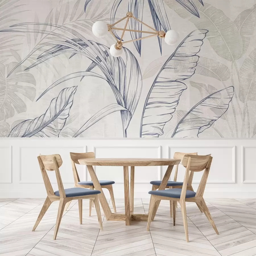 Fototapet Listy na pozadí s imitací rozmazání a textury w04362v1