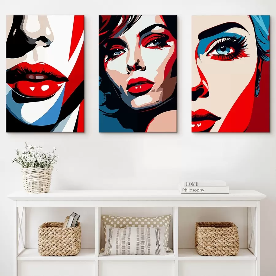 Obraz Barevné tváře Č. m00558