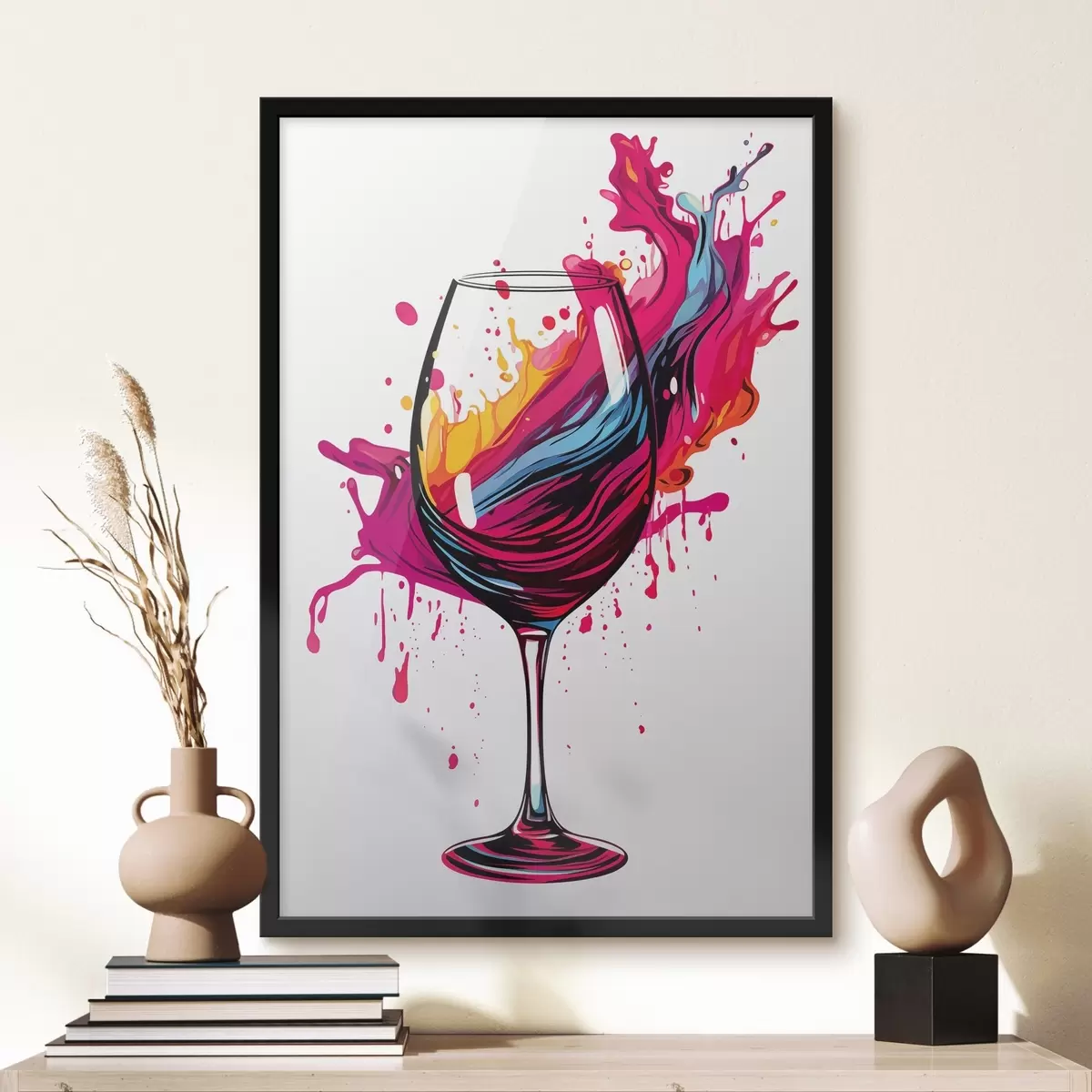 Poster Sklenice s barvami f45269