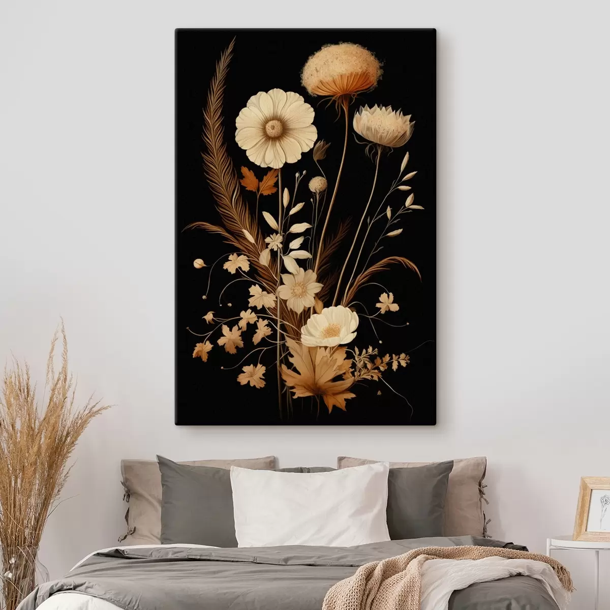 Obraz Botanická kytice v teplých tónech Č. s45272