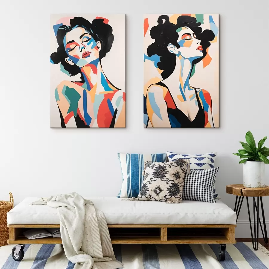 Obraz Abstraktní portréty žen Č. m00543