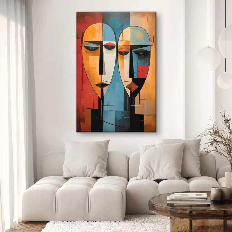 Obraz Abstraktní tváře Č. s45236