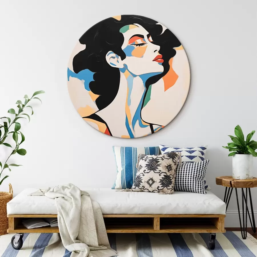 Obraz Abstraktní portrét ženy s imitací tahů štětcem Č. r45233