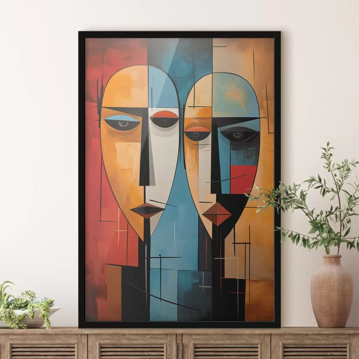 Poster Abstraktní tváře f45236