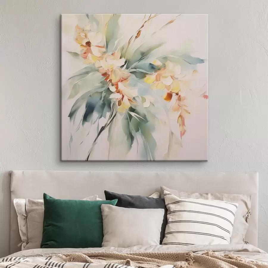 Obraz Abstraktní květiny v listí Č. s45305