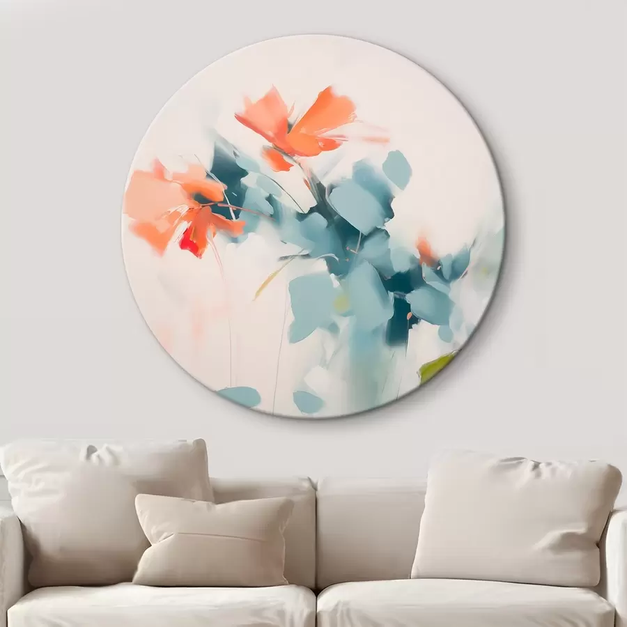 Obraz Abstraktní květiny imitace malby Č. r45303