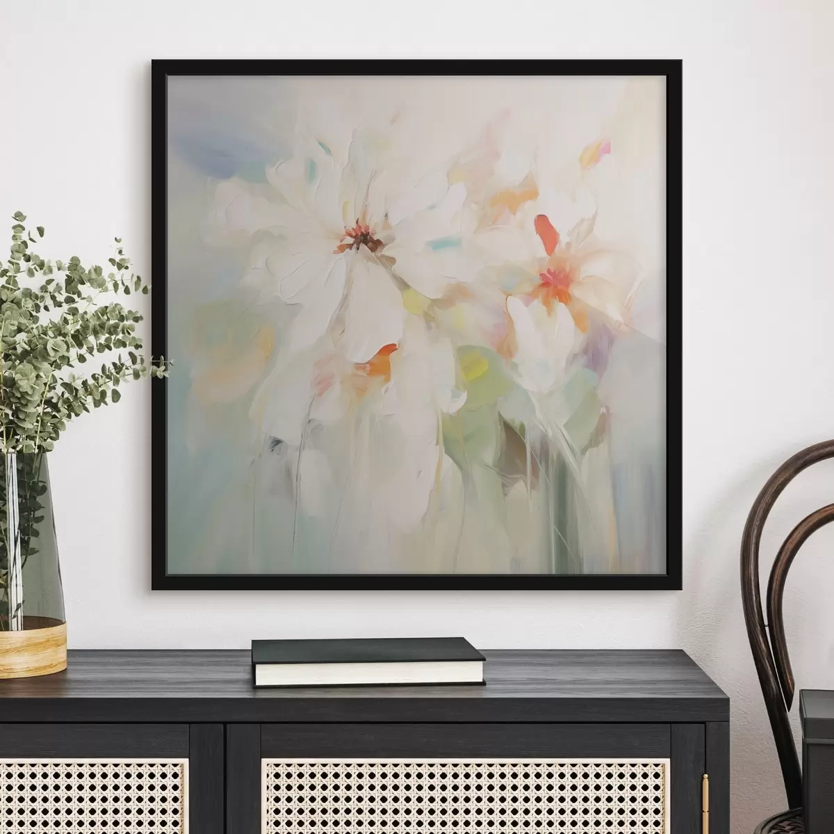 Poster Květiny imitace malby f45306