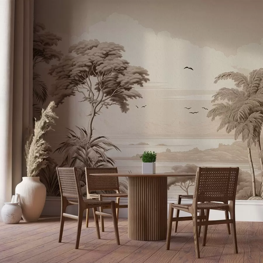 Fototapet Stromy na obzoru w04363