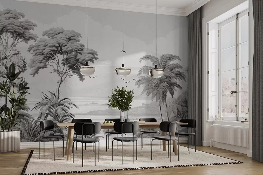 Fototapet Stromy na obzoru w04363v1