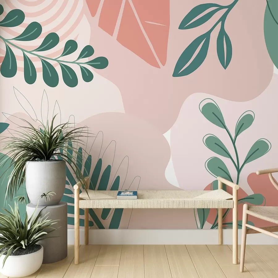 Fototapet Abstrakce, listy w04366