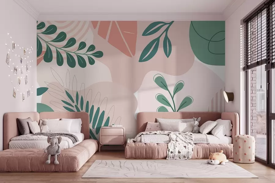 Fototapet Abstrakce, listy w04366