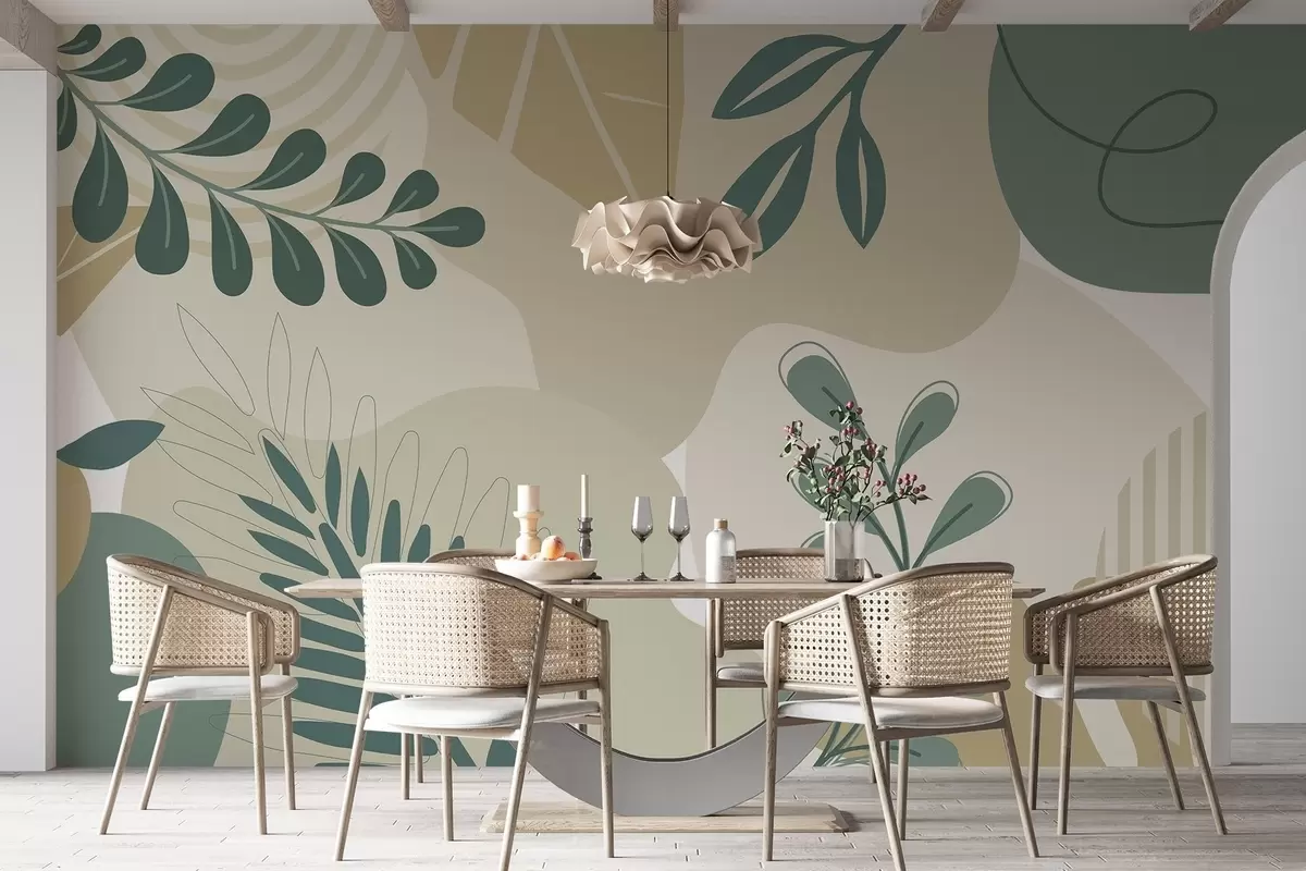 Fototapet Abstrakce, listy w04366v2