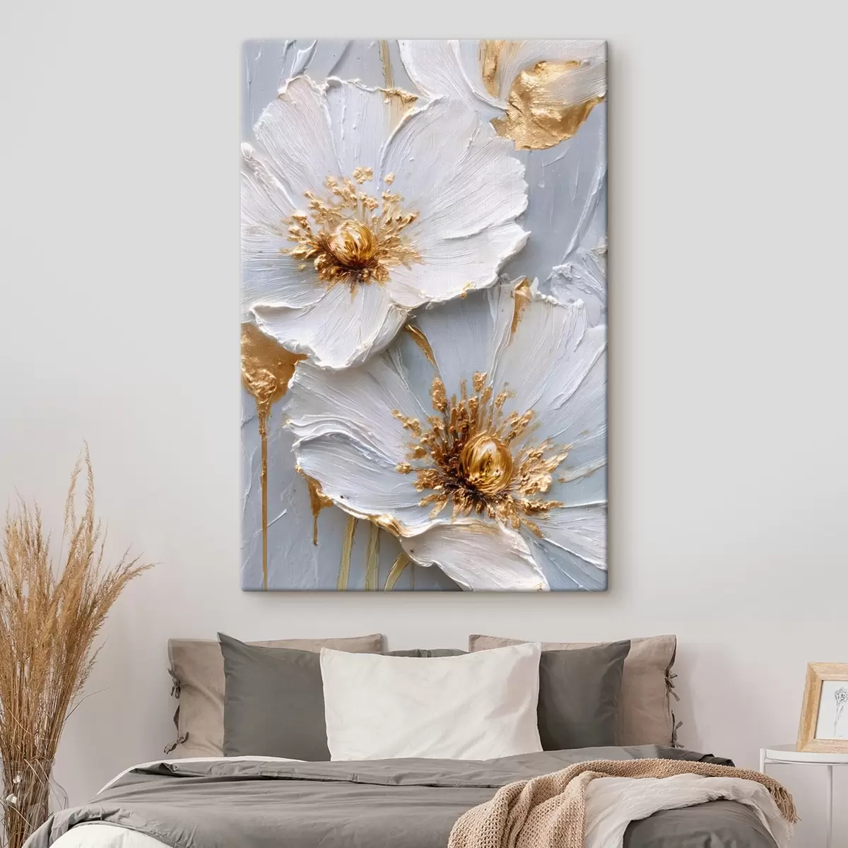 Obraz Texturované sedmikrásky: impasto umění s expresivními tahy štětce Č. s45241