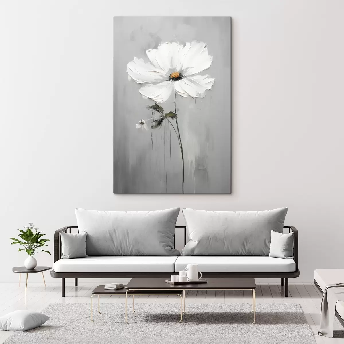 Obraz Jednobarevná květina v objemovém stylu Č. s45253