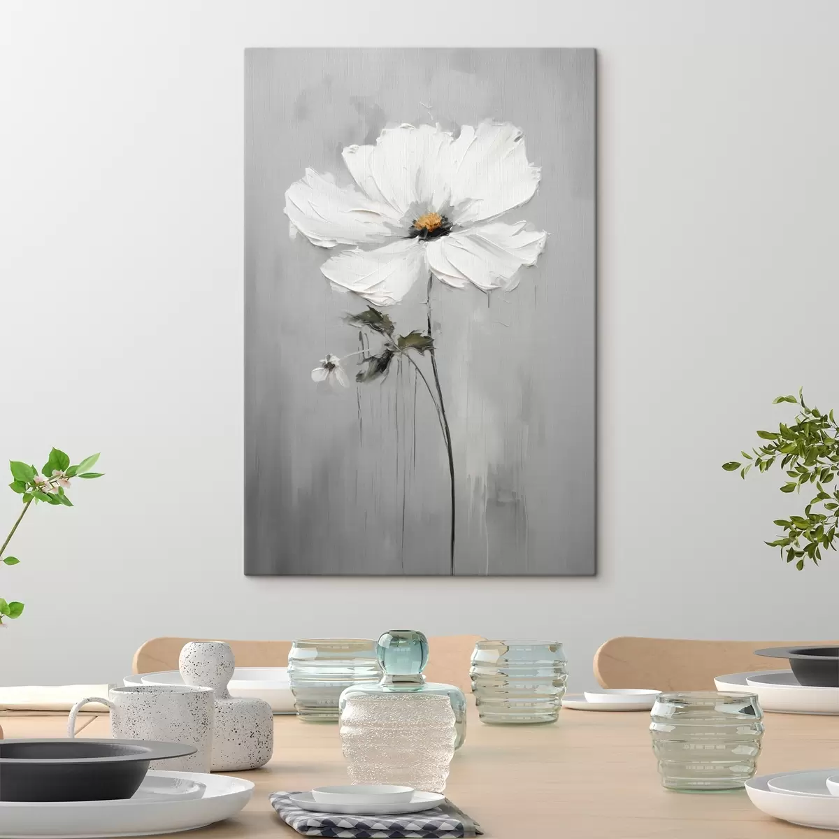 Obraz Jednobarevná květina v objemovém stylu Č. s45253